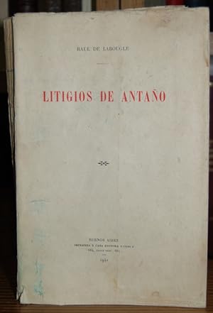 Imagen del vendedor de LITIGIOS DE ANTAO a la venta por Fbula Libros (Librera Jimnez-Bravo)