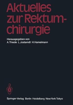 Seller image for Aktuelles zur Rektumchirurgie (German Edition) [Paperback ] for sale by booksXpress