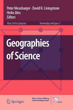 Imagen del vendedor de Geographies of Science (Knowledge and Space) [Paperback ] a la venta por booksXpress