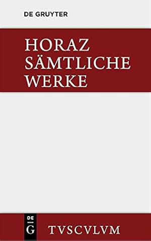 Imagen del vendedor de Samtliche Werke: Lateinisch Und Deutsch (Sammlung Tusculum) (German Edition) (German and Latin Edition) [Hardcover ] a la venta por booksXpress