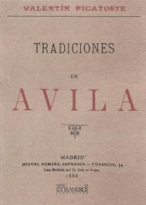 Imagen del vendedor de Tradiciones de vila a la venta por Librera Cajn Desastre