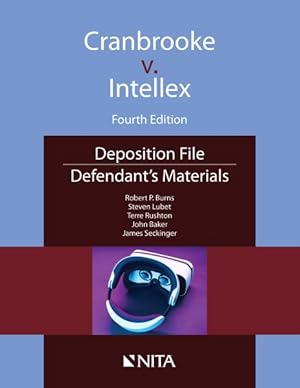 Bild des Verkufers fr Cranbrooke V. Intellex : Defendant's Materials zum Verkauf von GreatBookPrices