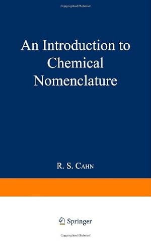 Image du vendeur pour An Introduction to Chemical Nomenclature by Cahn, R. [Paperback ] mis en vente par booksXpress