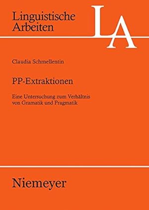 Imagen del vendedor de PP-Extraktionen (Linguistische Arbeiten) (German Edition) by Schmellentin, Claudia [Hardcover ] a la venta por booksXpress