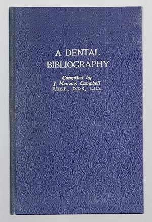 Imagen del vendedor de A DENTAL BIBLIOGRAPHY, BRITISH AND AMERICAN, 1682-1880, WITH AN INDEX OF AUTHORS a la venta por Charles Agvent,   est. 1987,  ABAA, ILAB