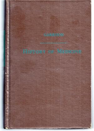 Seller image for AN INTRODUCTION TO THE HISTORY OF MEDICINE WITH MEDICAL CHRONOLOGY, SUGGESTIONS FOR STUDY AND BIBLIOGRAPHIC DATA for sale by Charles Agvent,   est. 1987,  ABAA, ILAB