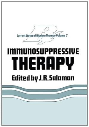 Bild des Verkufers fr Immunosuppressive Therapy (Current Status of Modern Therapy) [Paperback ] zum Verkauf von booksXpress