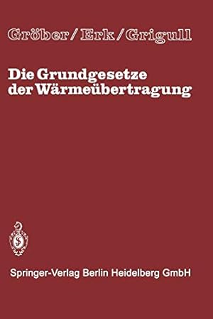 Immagine del venditore per Die Grundgesetze der Wärmeübertragung (German Edition) [Soft Cover ] venduto da booksXpress