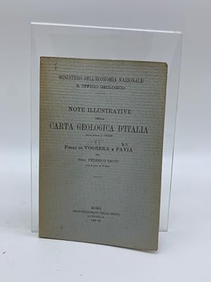 Bild des Verkufers fr Note illustrative della carta geologica d'Italia. Fogli di Voghera e Pavia zum Verkauf von Coenobium Libreria antiquaria