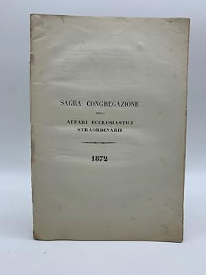 Sacra Congregazione degli Affari ecclesiastici straordinari. Germania-Friburgo. Convenzione di Mo...