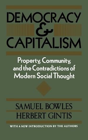 Seller image for Democracy And Capitalism by Bowles, Samuel [Paperback ] for sale by booksXpress