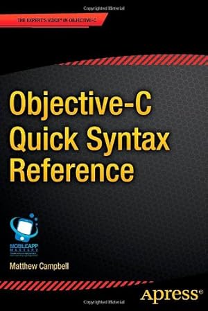 Imagen del vendedor de Objective-C Quick Syntax Reference (Expert's Voice in Objective-C) by Campbell, Matthew [Paperback ] a la venta por booksXpress