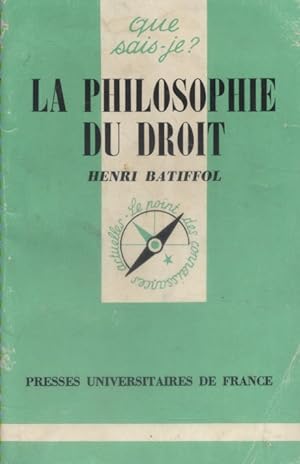 Seller image for La philosophie du droit. for sale by Librairie Et Ctera (et caetera) - Sophie Rosire