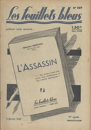 Seller image for L'assassin, par Maurice Genevoix (premire partie). Suivi de : Faux jour, par Henry Troyat (fin). 4 fvrier 1939. for sale by Librairie Et Ctera (et caetera) - Sophie Rosire