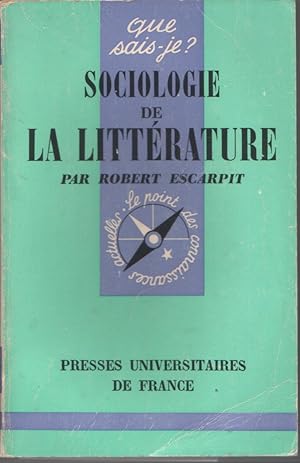 Sociologie de la littérature.