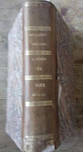 Imagen del vendedor de Bulletin des lois du royaume de France. 1842 - 1er semestre : Lois - Numros 879  924. a la venta por Librairie Et Ctera (et caetera) - Sophie Rosire