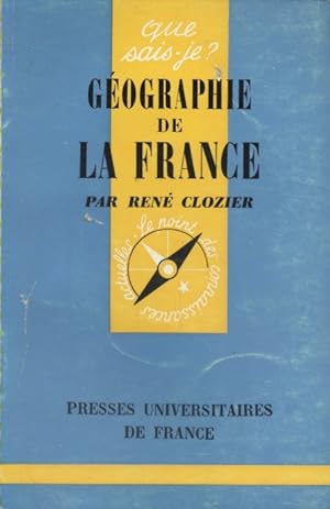 Image du vendeur pour Gographie de la France. mis en vente par Librairie Et Ctera (et caetera) - Sophie Rosire