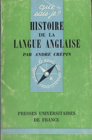 Seller image for Histoire de la langue anglaise. for sale by Librairie Et Ctera (et caetera) - Sophie Rosire