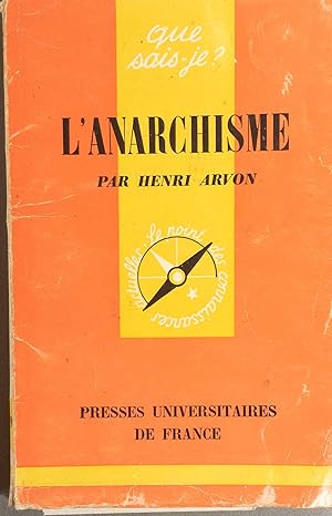 Imagen del vendedor de L'anarchisme. a la venta por Librairie Et Cætera (et caetera) - Sophie Rosière