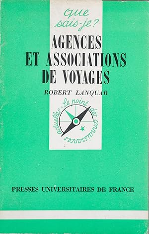 Imagen del vendedor de Agences et associations de voyage. a la venta por Librairie Et Ctera (et caetera) - Sophie Rosire