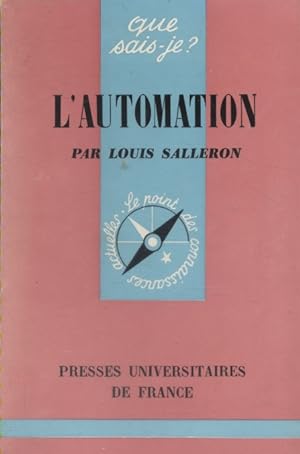 Image du vendeur pour L'automation. mis en vente par Librairie Et Ctera (et caetera) - Sophie Rosire