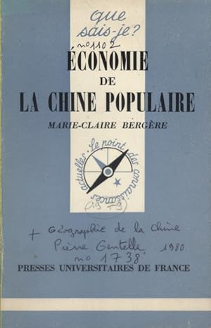 Seller image for conomie de la Chine populaire. for sale by Librairie Et Ctera (et caetera) - Sophie Rosire