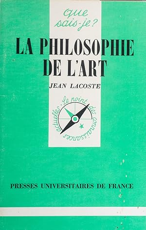 Seller image for La philosophie de l'art. for sale by Librairie Et Ctera (et caetera) - Sophie Rosire