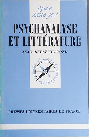 Bild des Verkufers fr Psychanalyse et littrature. zum Verkauf von Librairie Et Ctera (et caetera) - Sophie Rosire