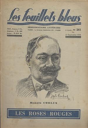 Seller image for Les roses rouges, par Romain Coolus. Comdie en 3 actes - (premire partie). Suivi de : Le retour prodique de l'enfant (fin), par Ren Jeanne. 22 septembre 1934. for sale by Librairie Et Ctera (et caetera) - Sophie Rosire