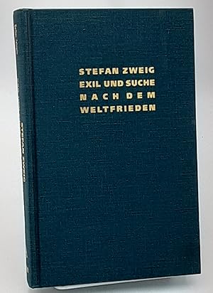 Seller image for Stefan Zweig: Exil und Suche nach dem Welffrieden (Studies in Austrian literature, culture, and thought). for sale by Zephyr Books