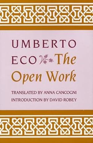 Seller image for The Open Work by Eco, Umberto [Paperback ] for sale by booksXpress