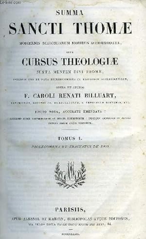 Imagen del vendedor de Summa sancti thomae hodiernis academiarum moribus accommodata, sive cursus theologiae - 8 volumes - voir description a la venta por Le-Livre