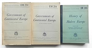 Seller image for War Department Education Manual EM 254: Governments of Continental Europe. In two volumes. for sale by Buch- und Kunst-Antiquariat Flotow GmbH