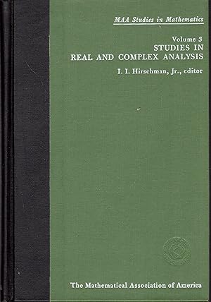 Immagine del venditore per Studies in Real and Complex Analysis (MAA Studies in Mathematics: Volume 3) venduto da Dorley House Books, Inc.