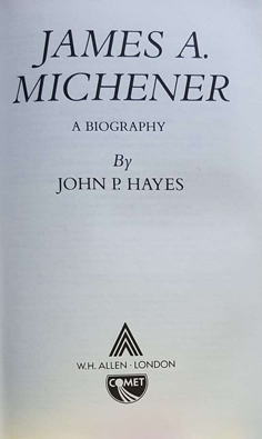 Imagen del vendedor de James A. Michener: A Biography a la venta por Eaglestones