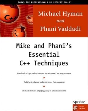 Bild des Verkufers fr Mike and Phani's Essential C++ Techniques by Michael Hyman, Phani Vaddadi [Paperback ] zum Verkauf von booksXpress