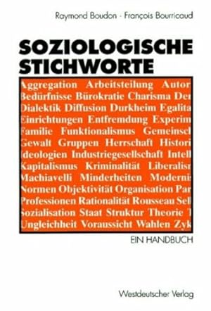 Seller image for Soziologische Stichworte: Ein Handbuch (German Edition) by Bourricaud, Francois [Paperback ] for sale by booksXpress