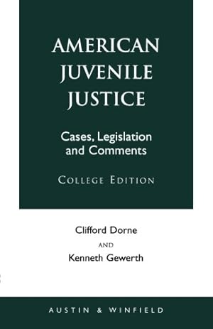 Image du vendeur pour American Juvenile Justice [Soft Cover ] mis en vente par booksXpress