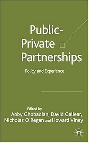 Immagine del venditore per Private-Public Partnerships: Policy and Experience [Hardcover ] venduto da booksXpress