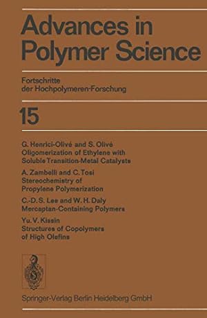 Image du vendeur pour Advances in Polymer Science / Fortschritte Der Hochpolymeren-Forschung [Soft Cover ] mis en vente par booksXpress