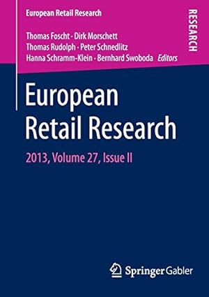 Imagen del vendedor de European Retail Research: 2013, Volume 27, Issue II [Paperback ] a la venta por booksXpress