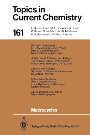 Immagine del venditore per Macrocycles (Topics in Current Chemistry) (Volume 161) [Paperback ] venduto da booksXpress