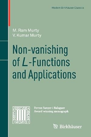 Seller image for Non-vanishing of L-Functions and Applications (Modern Birkhäuser Classics) by Murty, M. Ram, Murty, V. Kumar [Paperback ] for sale by booksXpress