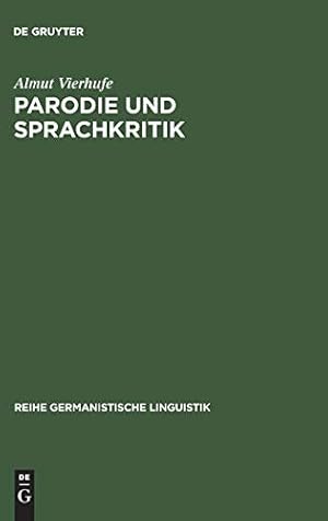 Seller image for Parodie und Sprachkritik (Reihe Germanistische Linguistik) (German Edition) [Soft Cover ] for sale by booksXpress