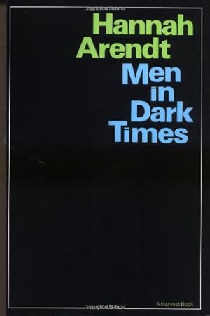 Imagen del vendedor de Men in Dark Times by Arendt, Hannah [Paperback ] a la venta por booksXpress