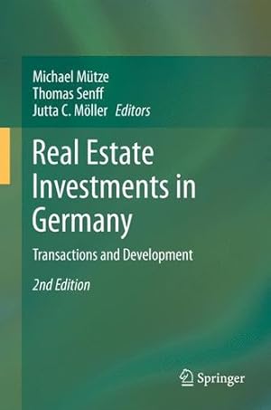 Immagine del venditore per Real Estate Investments in Germany: Transactions and Development [Paperback ] venduto da booksXpress