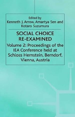 Seller image for Social Choice Re-Examined (International Economic Association Series) by Suzumura, Kotaro [Hardcover ] for sale by booksXpress