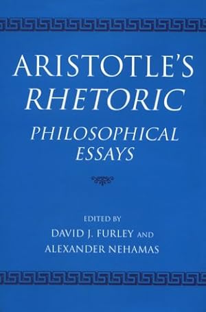 Image du vendeur pour Aristotle's Rhetoric: Philosophical Essays: Philosophical Essays - Proceedings of the 12th Symposium Aristotelicum mis en vente par nika-books, art & crafts GbR