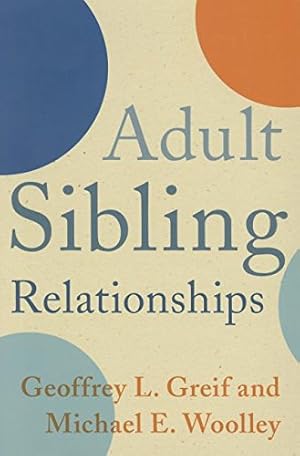 Image du vendeur pour Adult Sibling Relationships by Greif, Geoffrey, Woolley, Michael [Hardcover ] mis en vente par booksXpress