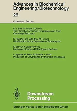 Imagen del vendedor de Downstream Processing (Advances in Biochemical Engineering/Biotechnology) [Soft Cover ] a la venta por booksXpress